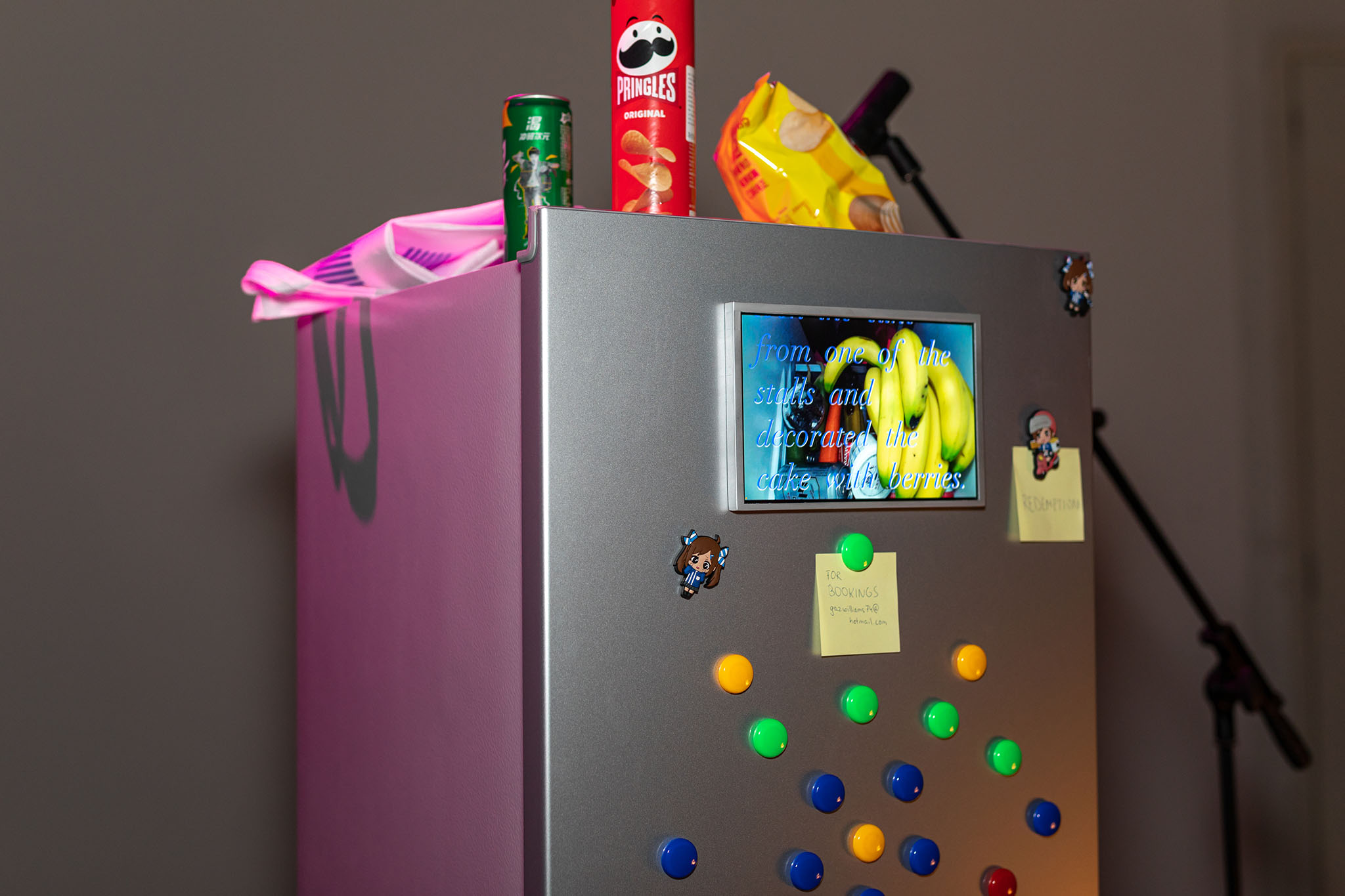 A Metallic Refrigerator, Freezer, Sitting Inside of a Kitchen (2021)